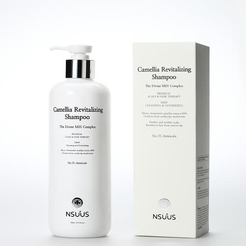 Nsuus Camellia Revitalizing Shampoo 500ml Premium scalp care